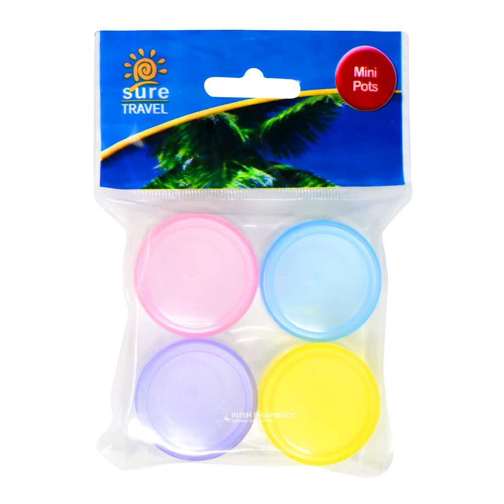 Sure Travel Mini Pots Pack of 4
