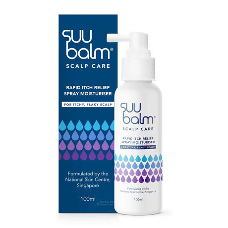 SUU Balm Rapid Itch Relief Scalp Spray 100ml – soothes and protects eczema-prone skin