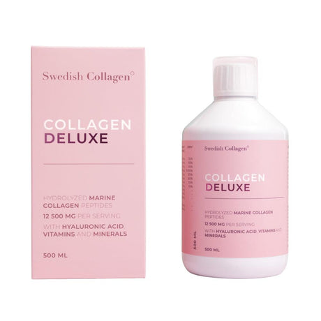 Swedish Collagen Deluxe 12500mg Hydrolyzed Marine Collagen Peptides 500ml – collagen for skin elasticity and joint support