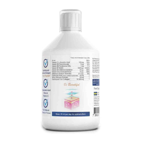Swedish Nutra Collagen Marine Peptide Sugar Free 10000mg Liquid 500ml
