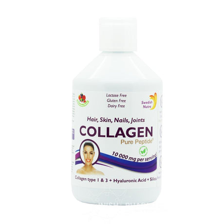 Swedish Nutra Collagen Pure Peptide 10000mg Liquid 500ml – collagen for skin elasticity and joint support