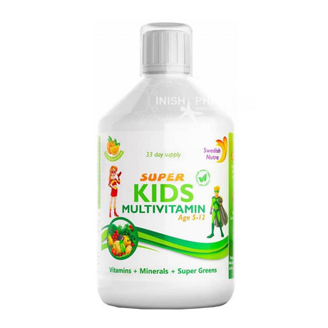 Swedish Nutra Super Kids Multivitamin 500ml – a daily multivitamin for complete nutritional support