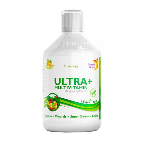 Swedish Nutra Ultra+ Adult Multivitamin 500ml – a daily multivitamin for complete nutritional support