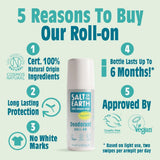 Salt of the Earth Unscented Natural Deodorant Roll-On 75ml