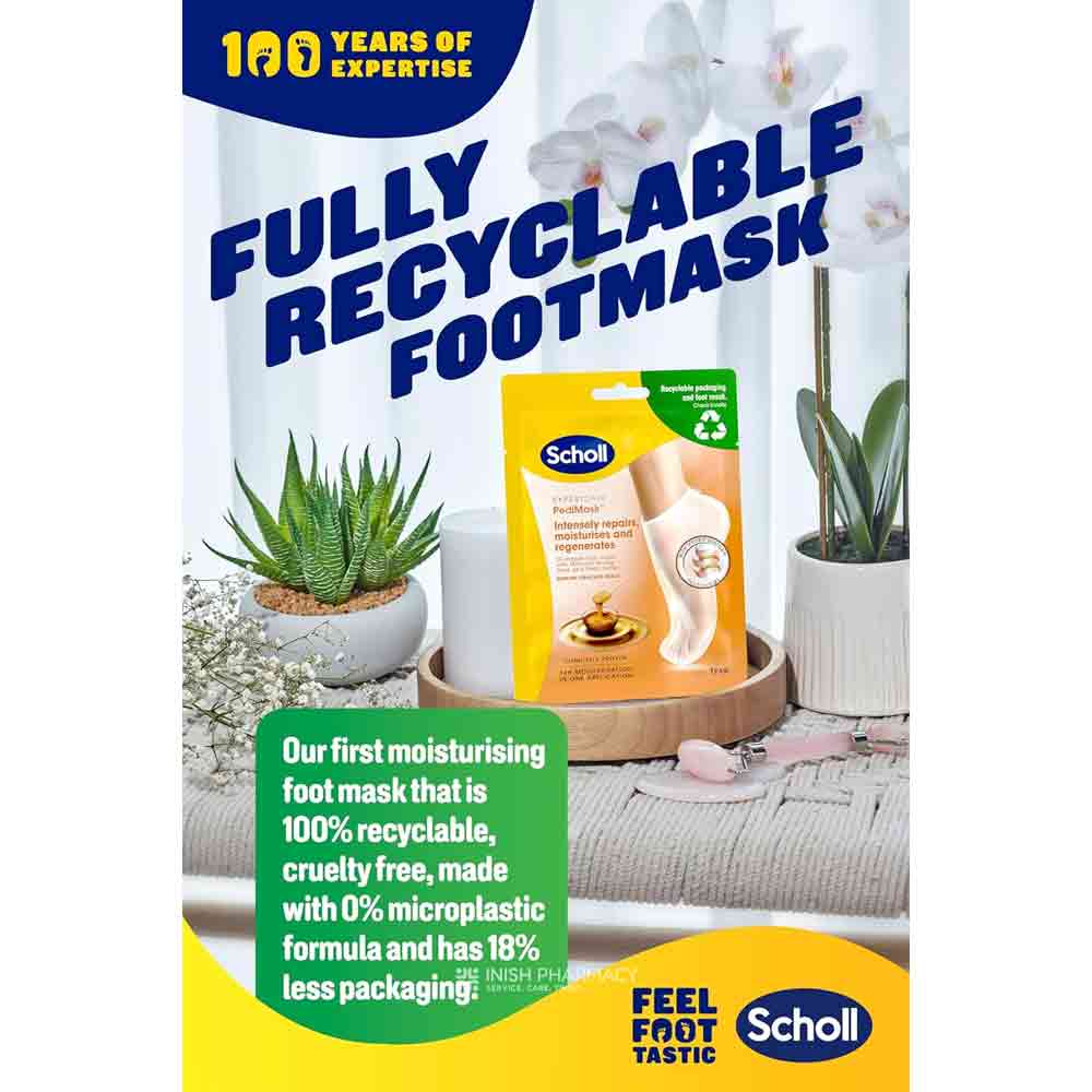 Scholl PediMask Foot Mask with Manuka Honey 1 Pair