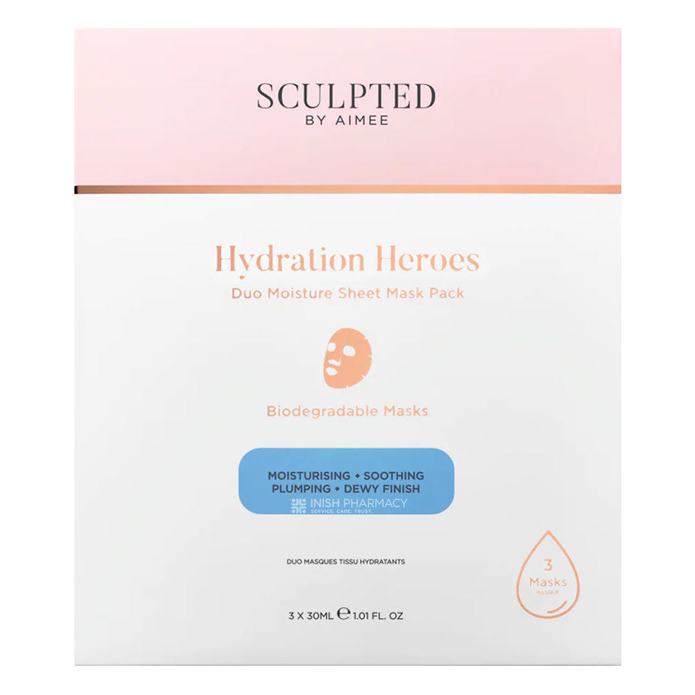 Sculpted By Aimee Hydration Heroes Sheet Mask 3 Pack