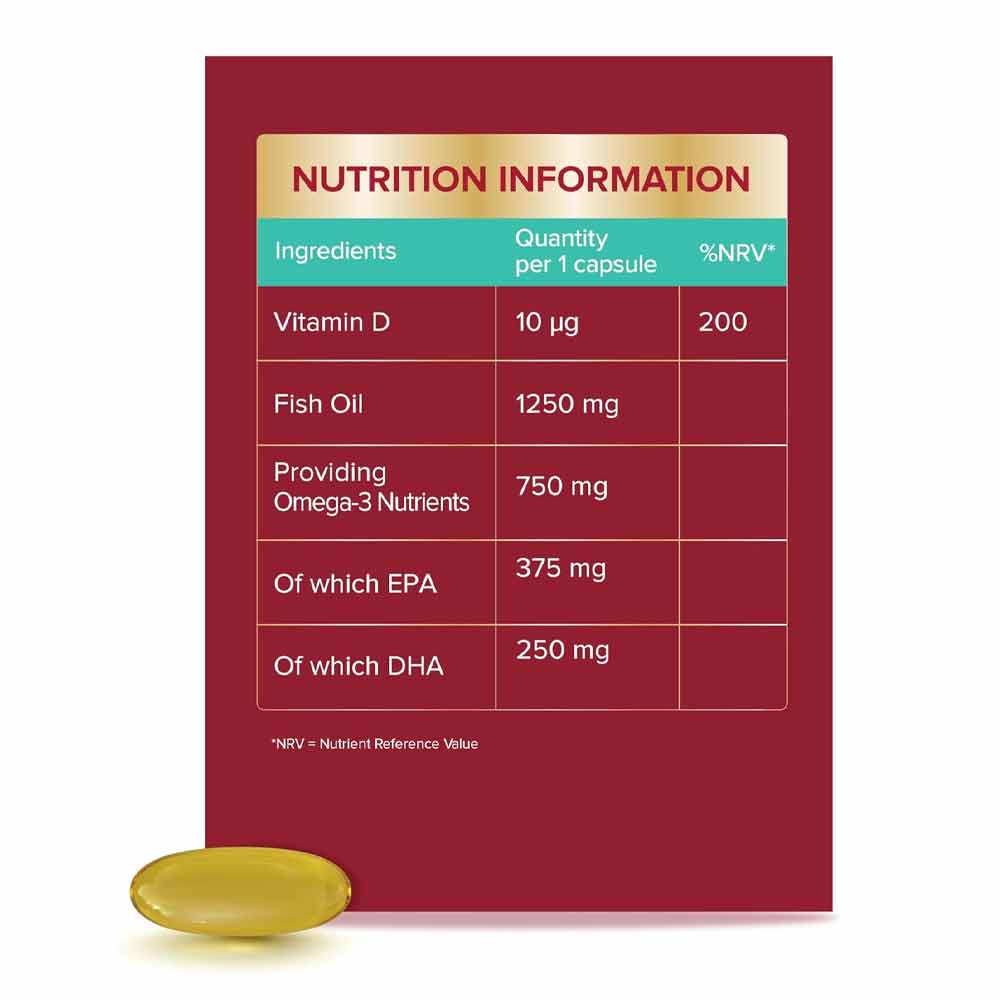 Seven Seas Omega 3 Extra Strength 1250mg 30 Pack