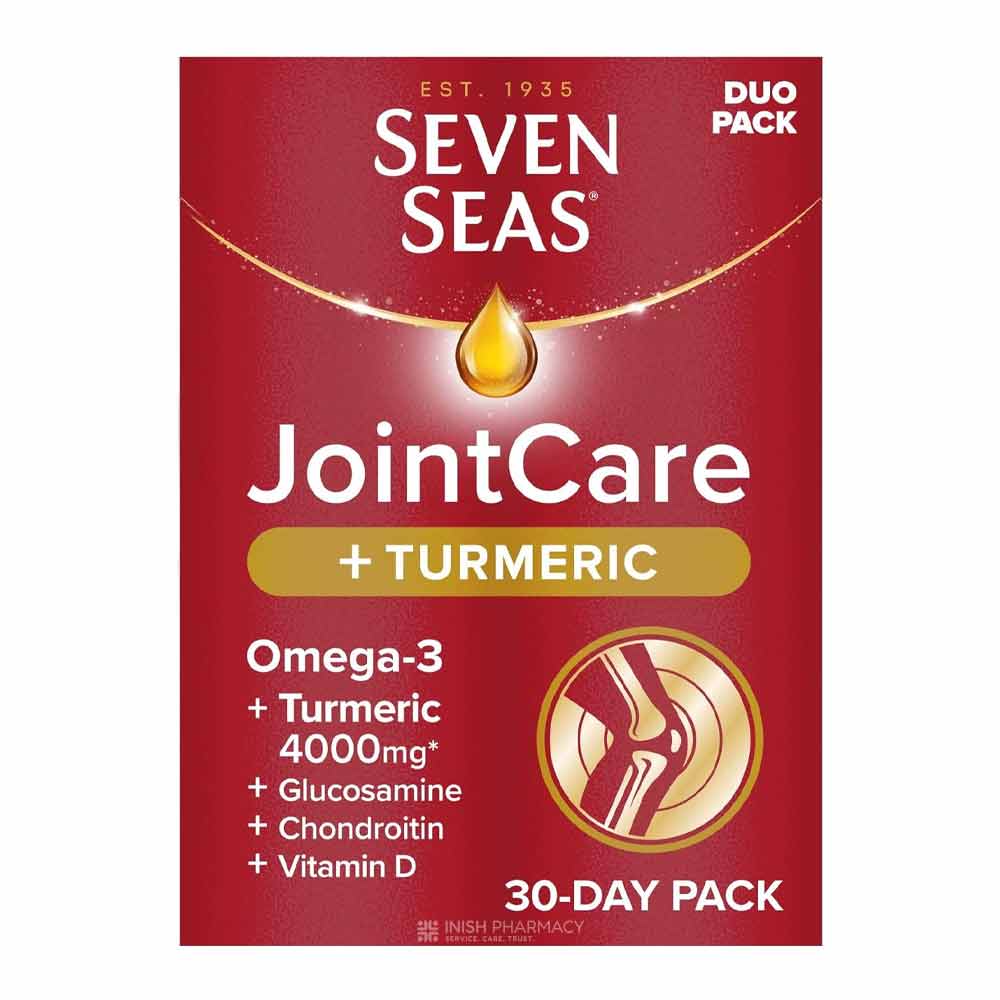 Seven Seas Omega 3 & Turmeric 30 Caps + 30 Tabs Duo Pack – omega fatty acids for heart and cognitive health
