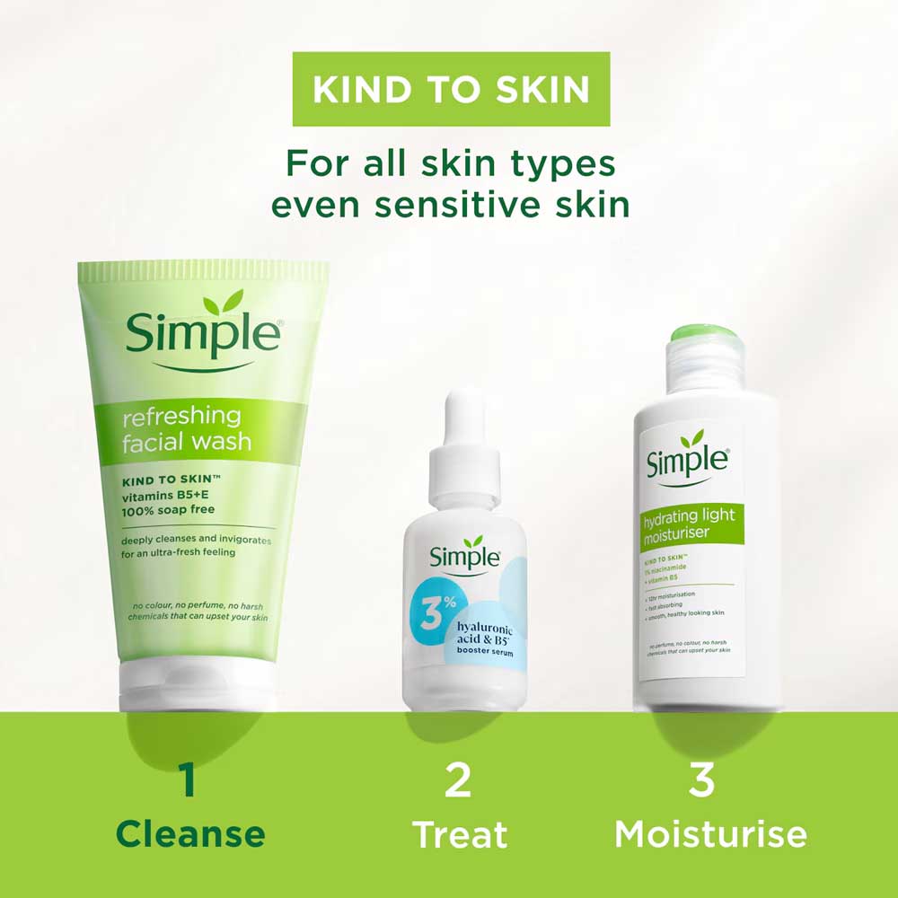 Simple Kind To Skin Refreshing Facial Wash Gel 150ml