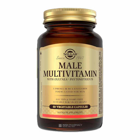 Solgar Male Multivitamin 60 Capsules – a daily multivitamin for complete nutritional support