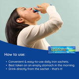 Spatone 100% Natural Liquid Iron Supplement Apple 14 Sachets