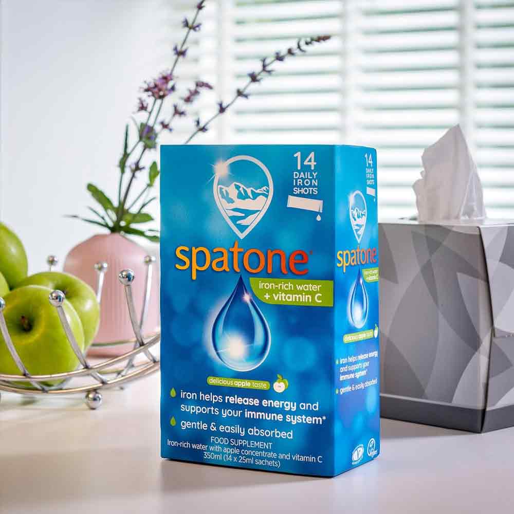 Spatone 100% Natural Liquid Iron Supplement Apple 14 Sachets