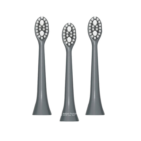 Spotlight Oral Care Sonic Toothbrush Graphite Grey Replacement Heads 3 Pack