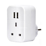 Status European Travel Adaptor With 2 x USB