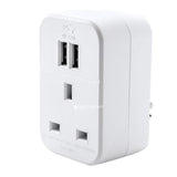 Status Intercontinental Travel Adaptor With 2 x USB