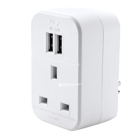 Status Intercontinental Travel Adaptor With 2 x USB