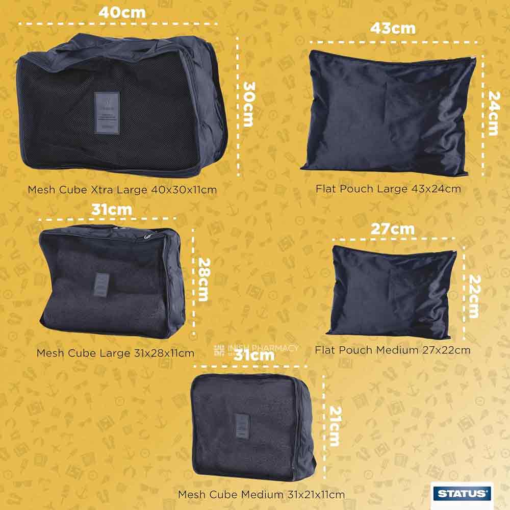 Status Travel Packing Cubes 5 Pack