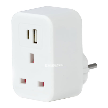 Status USB A + USB C Plug Through Adaptor