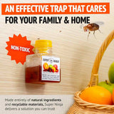 Super Ninja Fruit Fly Trap 12x18ml