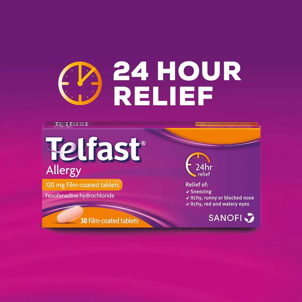 Telfast Allergy 120mg Fexofenadine Tablets 30 Pack