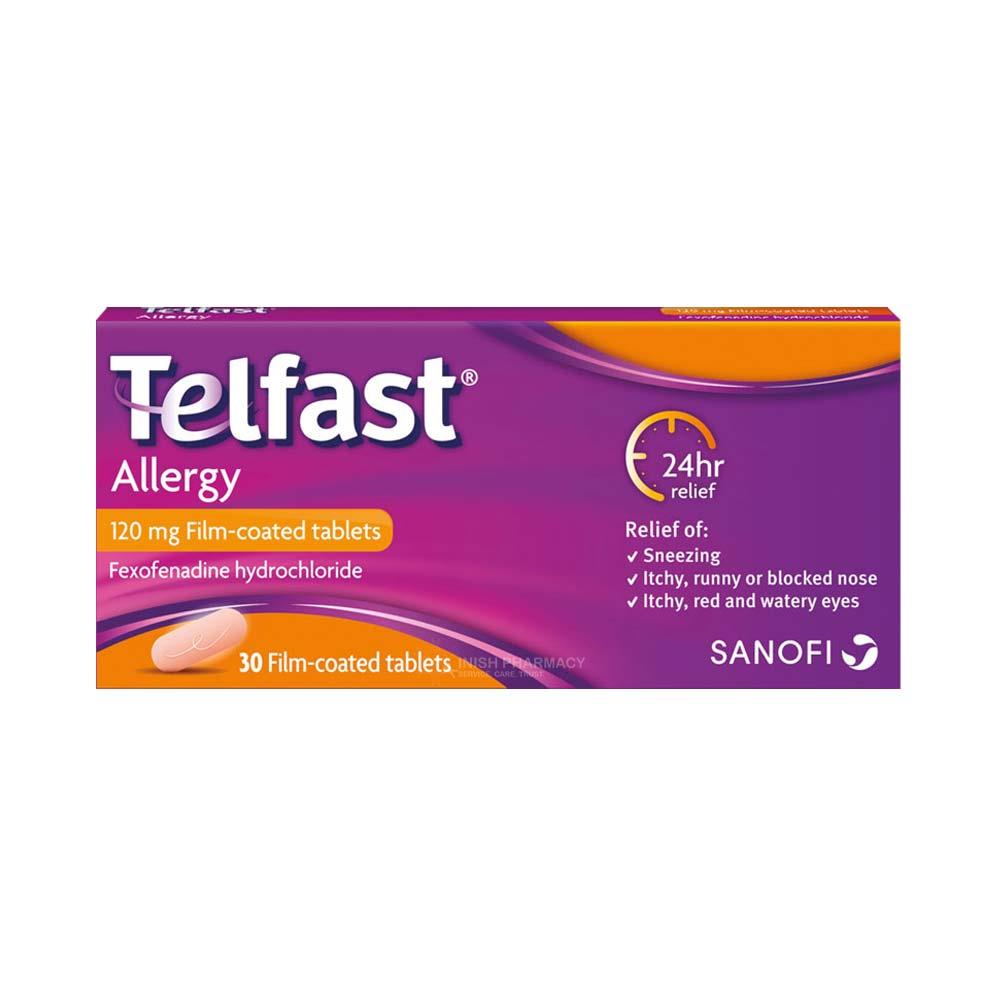 Telfast Allergy 120mg Fexofenadine Tablets 30 Pack