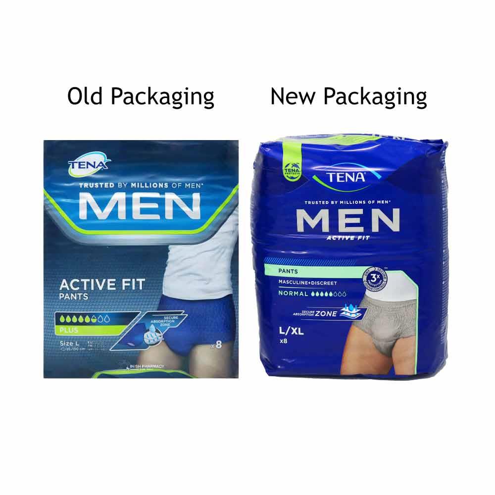 Tena Men Active Fit Normal Pants Large 8 Pack