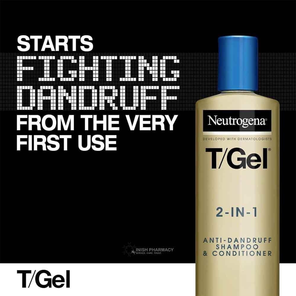 Neutrogena T Gel 2 in 1 Anti Dandruff Shampoo & Conditioner 250ml