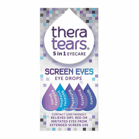 Thera Tears Screen Eyes Eye Drops 10ml – soothes and hydrates dry, irritated eyes