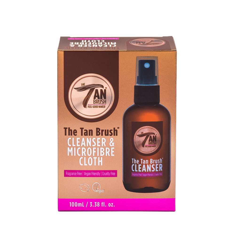 The Tan Brush Cleanser & Microfibre Cloth