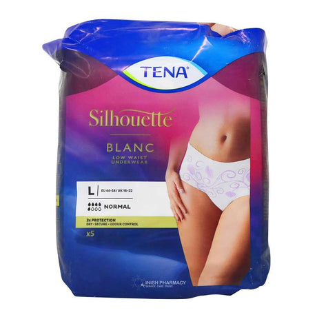Tena Lady Pants Discreet Large 5 Pack – provides discreet, secure incontinence protection