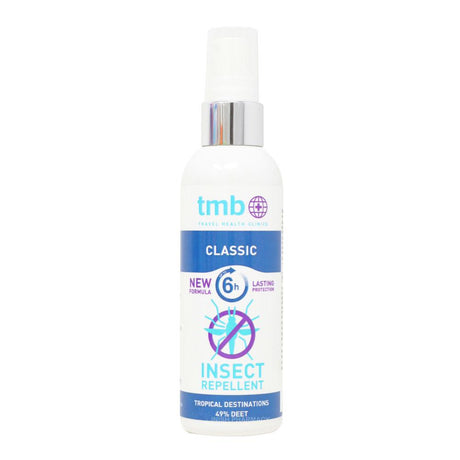 TMB Classic Insect Repellent 49% Deet 100ml – repels insects to help prevent bites and stings