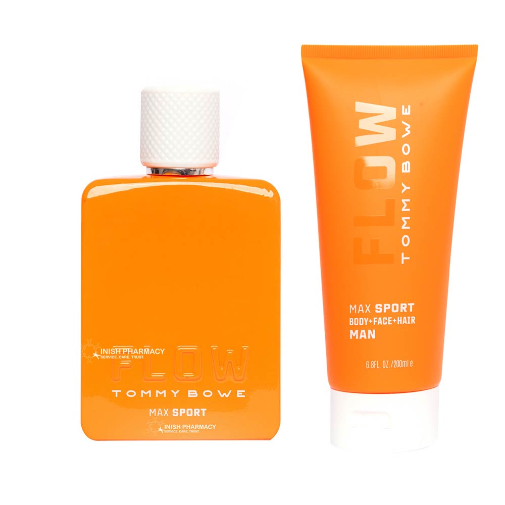 Tommy Bowe Flow Max Sport Wash Bag 2 Piece Giftset