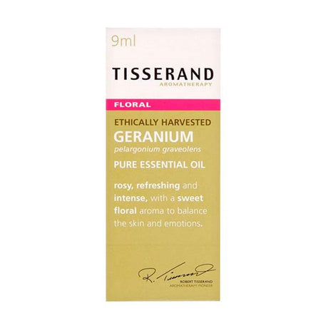 Tisserand Geranium Pure Essential Oil 9ml – to support everyday health and wellbeing