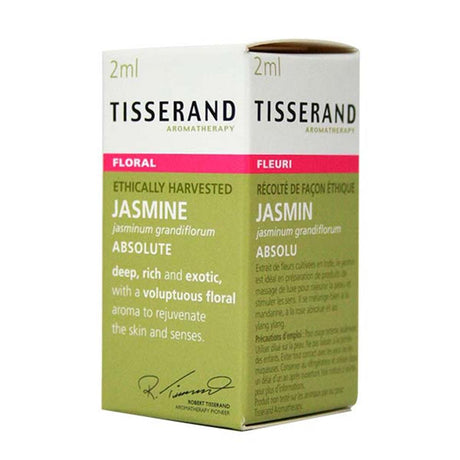 Tisserand Jasmine Absolute Pure Essential Oil 2ml – to support everyday health and wellbeing