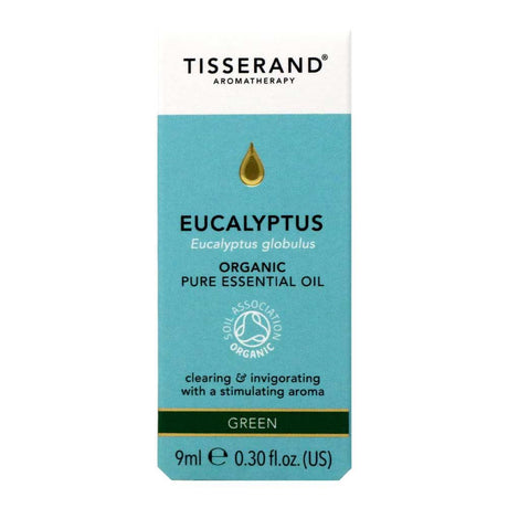 Tisserand Organic Eucalyptus Pure Essential Oil 9ml – to support everyday health and wellbeing