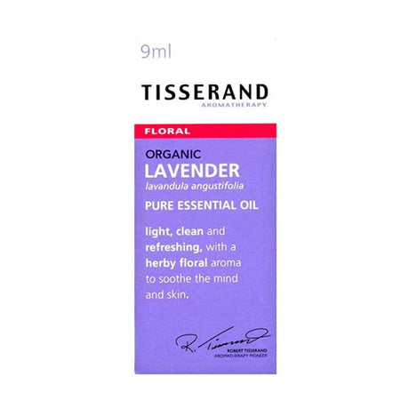 Tisserand Organic Lavender Pure Essential Oil 9ml – to support everyday health and wellbeing