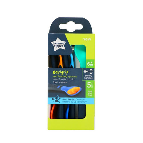 Tommee Tippee Easigrip Self Feeding Spoons 5 Pack – a trusted essential for mother and baby care