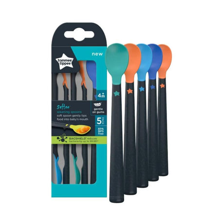 Tommee Tippee Softee Weaning Spoons 4+Months 5 Pack – a trusted essential for mother and baby care