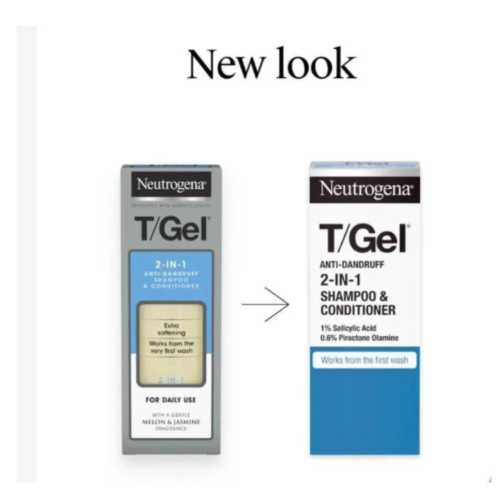 Neutrogena T Gel 2 in 1 Anti Dandruff Shampoo & Conditioner 250ml