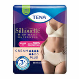 Tena Lady Silhouette High Waist Pants Cream Large Plus 8 Pack