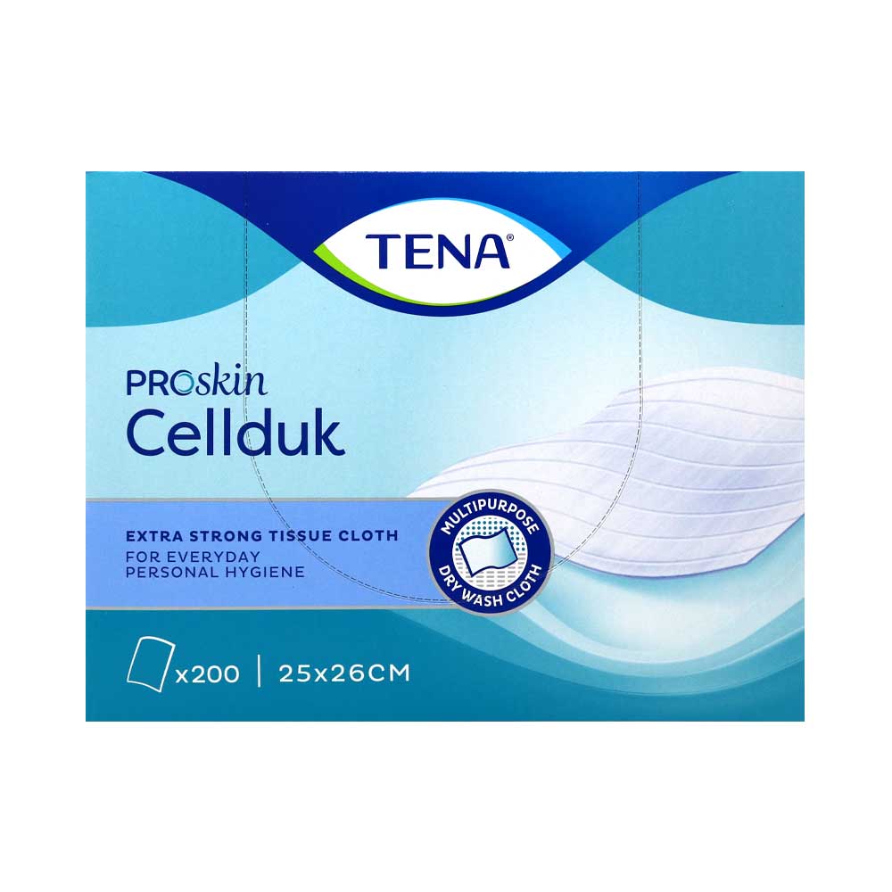Tena Proskin Cellduk Extra Strong Tissue Cloth - 200 pack