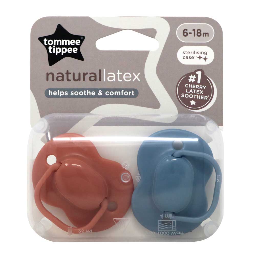 Tommee Tippee Natural Latex Soothers 6-18Months