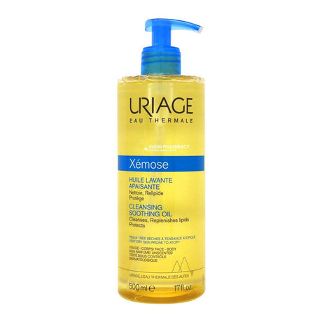 Uriage Xemose Cleansing Soothing Oil 500ml – soothes and protects eczema-prone skin