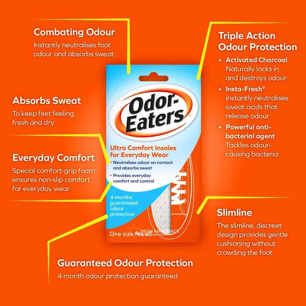 Odor-Eaters Ultra Comfort Insoles Everyday Wear