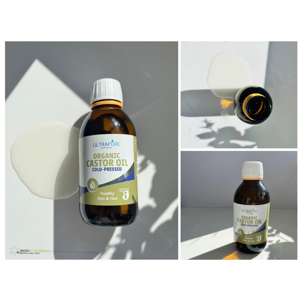 Ultrapure Cold Pressed Organic Castor Oil 200ml