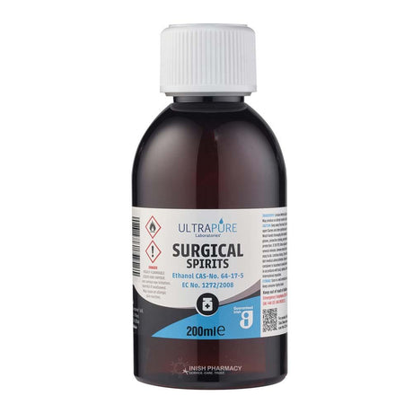 Ultrapure Surgical Spirits 200ml – cleans and protects wounds