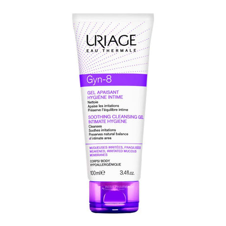 Uriage Gyn-8 Soothing Intimate Hygiene Cleansing Gel 100ml – for gentle, everyday feminine health and hygiene
