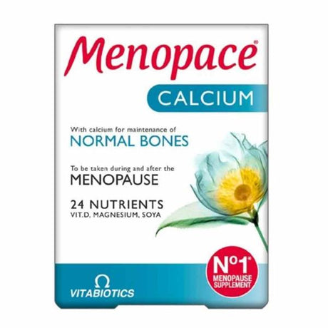 Vitabiotics Menopace with Calcium 60 Pack – calcium for strong bones and healthy teeth