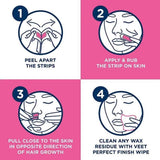 Veet Facial Wax Strips with Easy-Gel For Normal Skin 20 Pack