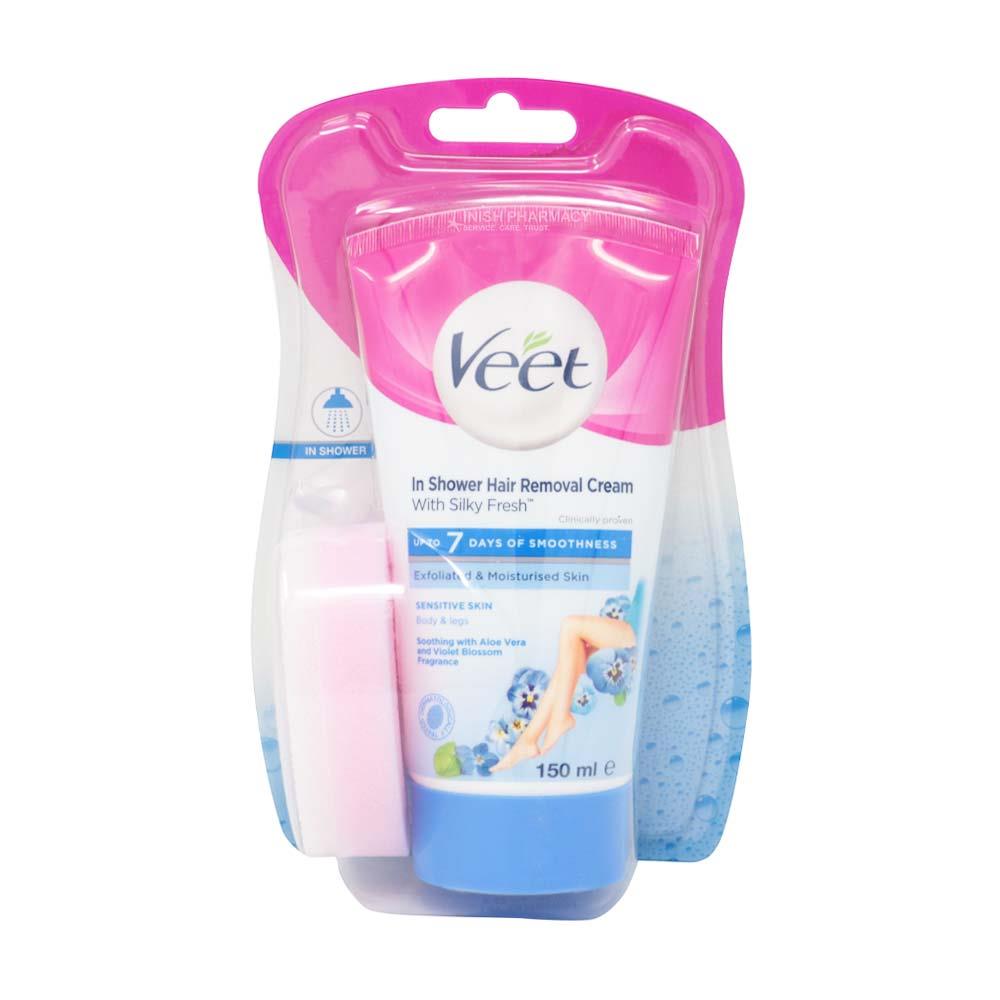 Veet In Shower Hair Removal Cream Sensitive Skin 150ml